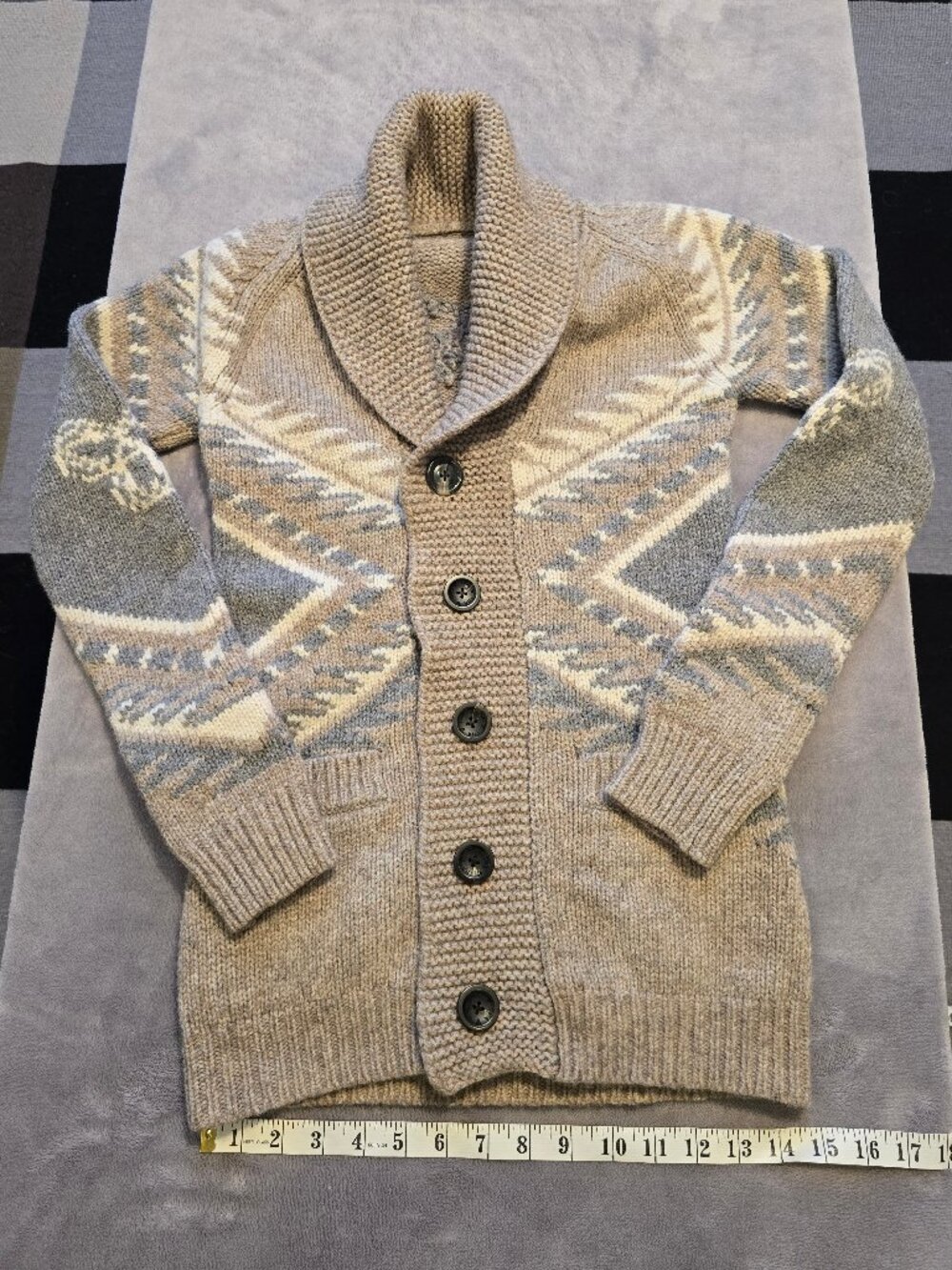 Aritzia Tna "Sea to Sky" 100% Lambswool Cardigan Sweater